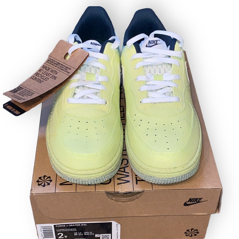 Nike Air Force One Crater - Recycled Materials - NEW NWT - Size 2